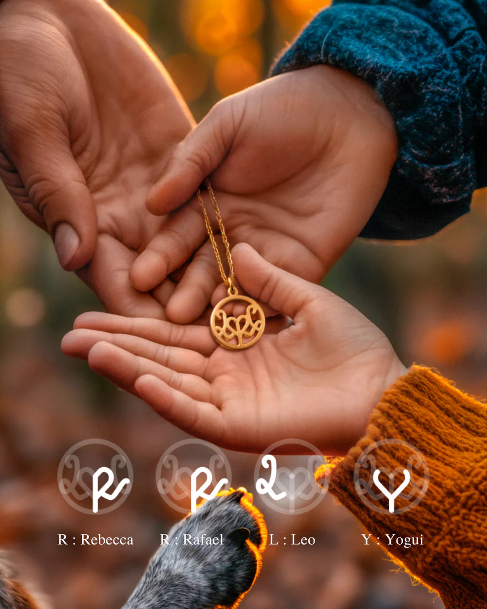 Unsere Familie – Symbolkette