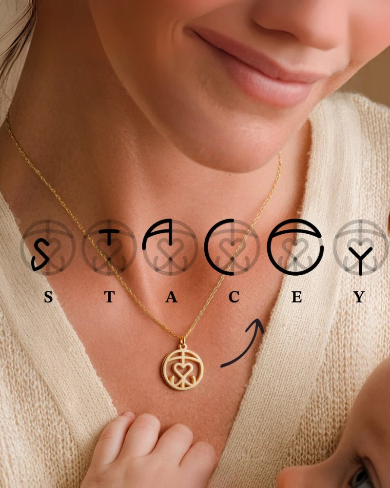 Bei mir – Namenssymbol-Halskette