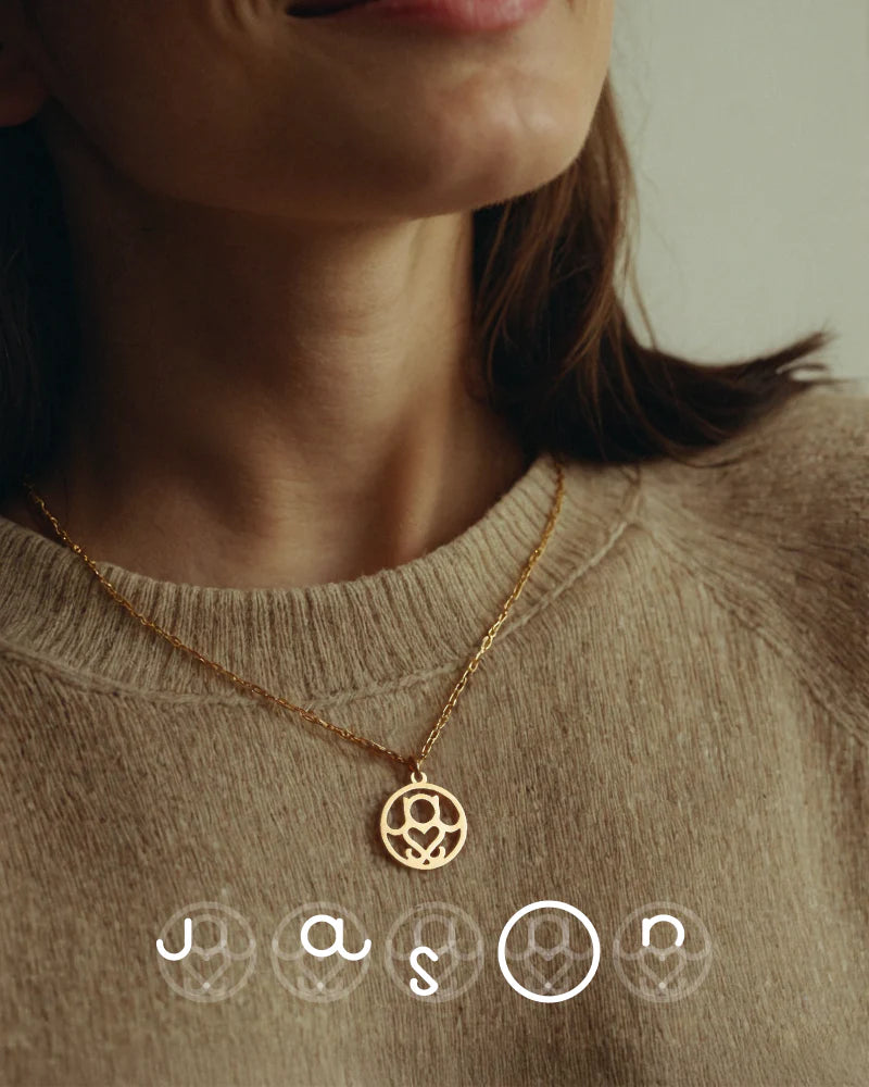 Bei mir – Namenssymbol-Halskette